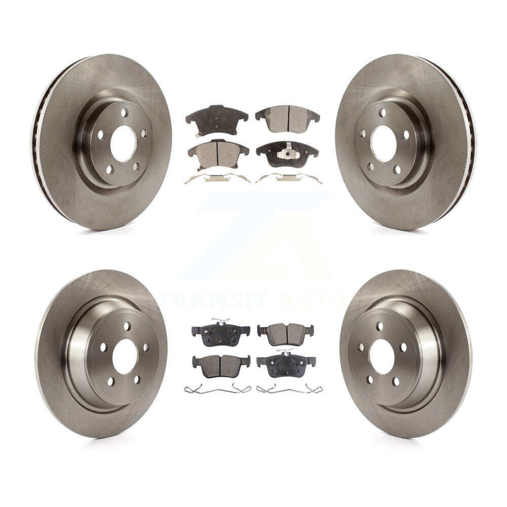 Front Rear Disc Brake Rotors And Ceramic Pads Kit For 2019-2020 Ford SSV Plug-In Hybrid K8T-104084