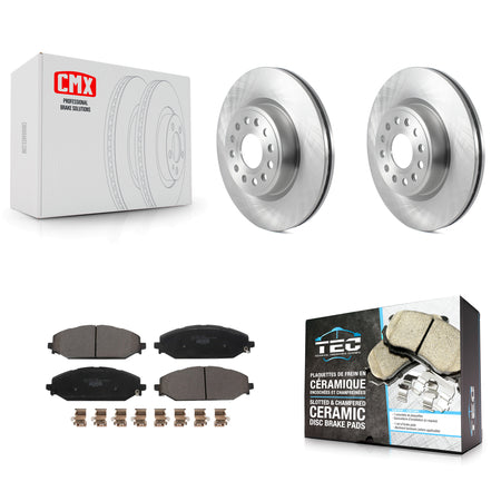 Front Disc Brake Rotors And Ceramic Pads Kit For Ram 1500 K8T-104088
