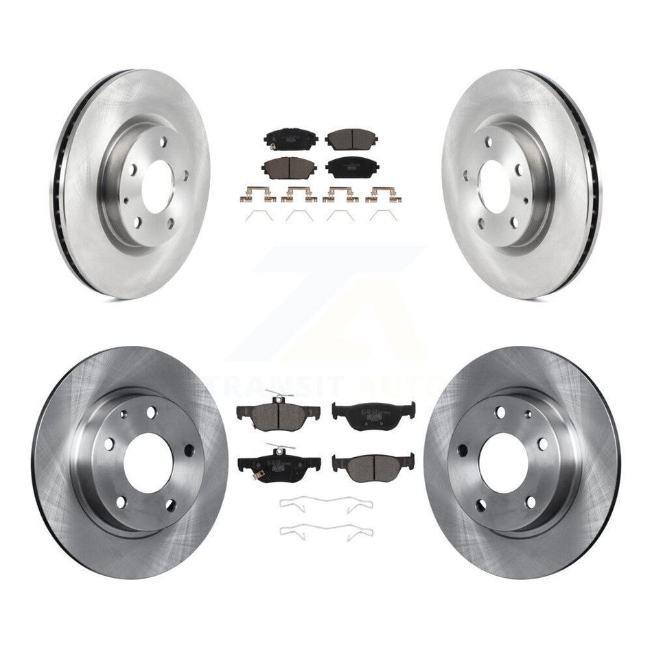 Front Rear Disc Brake Rotors And Ceramic Pads Kit For Mazda 3 Sport AWD K8T-104091