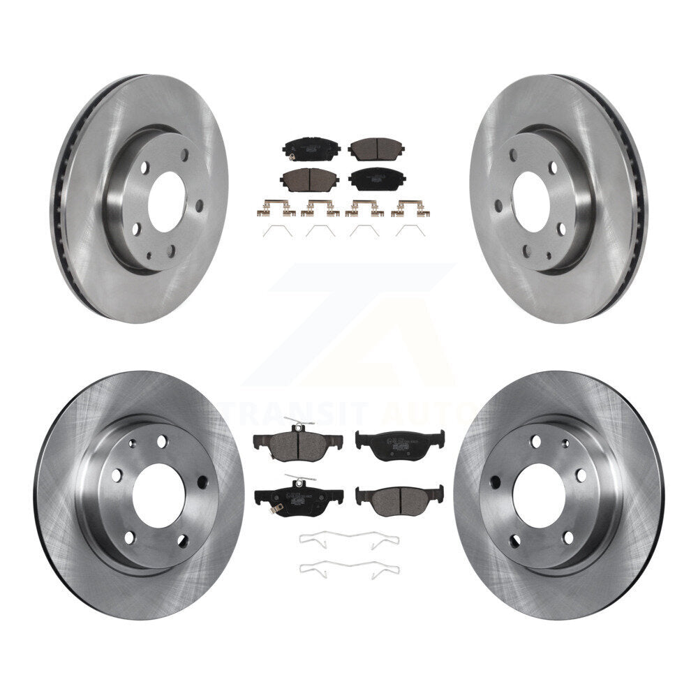 Front Rear Disc Brake Rotors And Ceramic Pads Kit For Mazda 3 Sport FWD K8T-104092