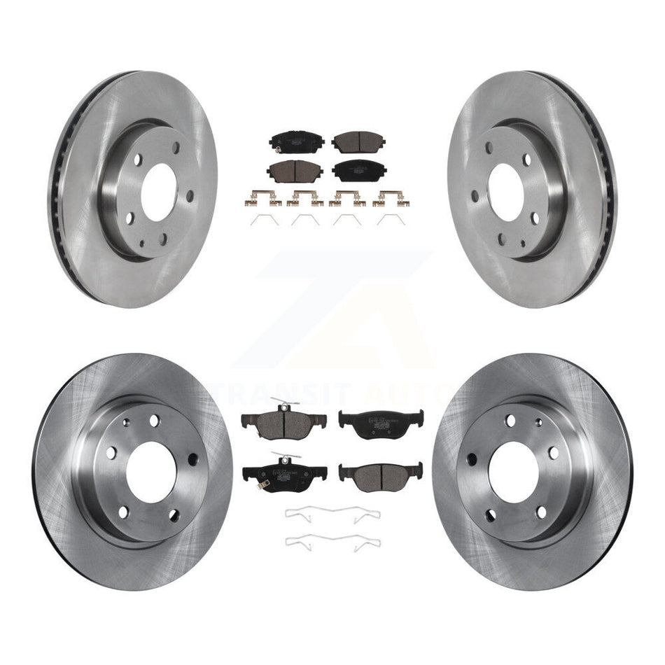 Front Rear Disc Brake Rotors And Ceramic Pads Kit For Mazda 3 Sport FWD K8T-104092