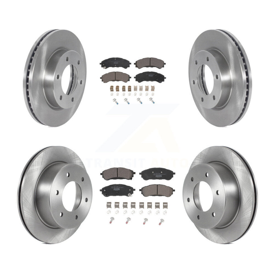 Front Rear Disc Brake Rotors And Ceramic Pads Kit For 2019-2022 Ford Ranger K8T-104095