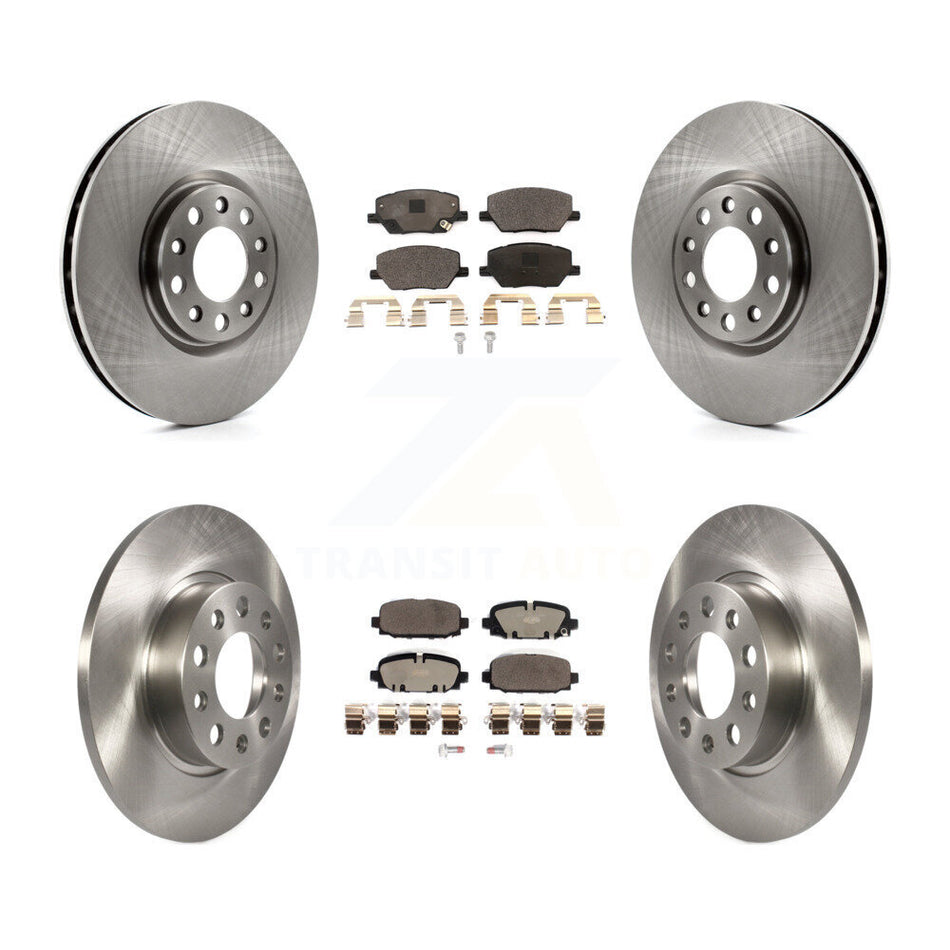 Front Rear Disc Brake Rotors And Ceramic Pads Kit For Jeep Compass K8T-104096