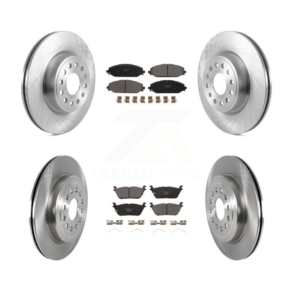 Front Rear Disc Brake Rotors And Ceramic Pads Kit For Ram 1500 K8T-104097