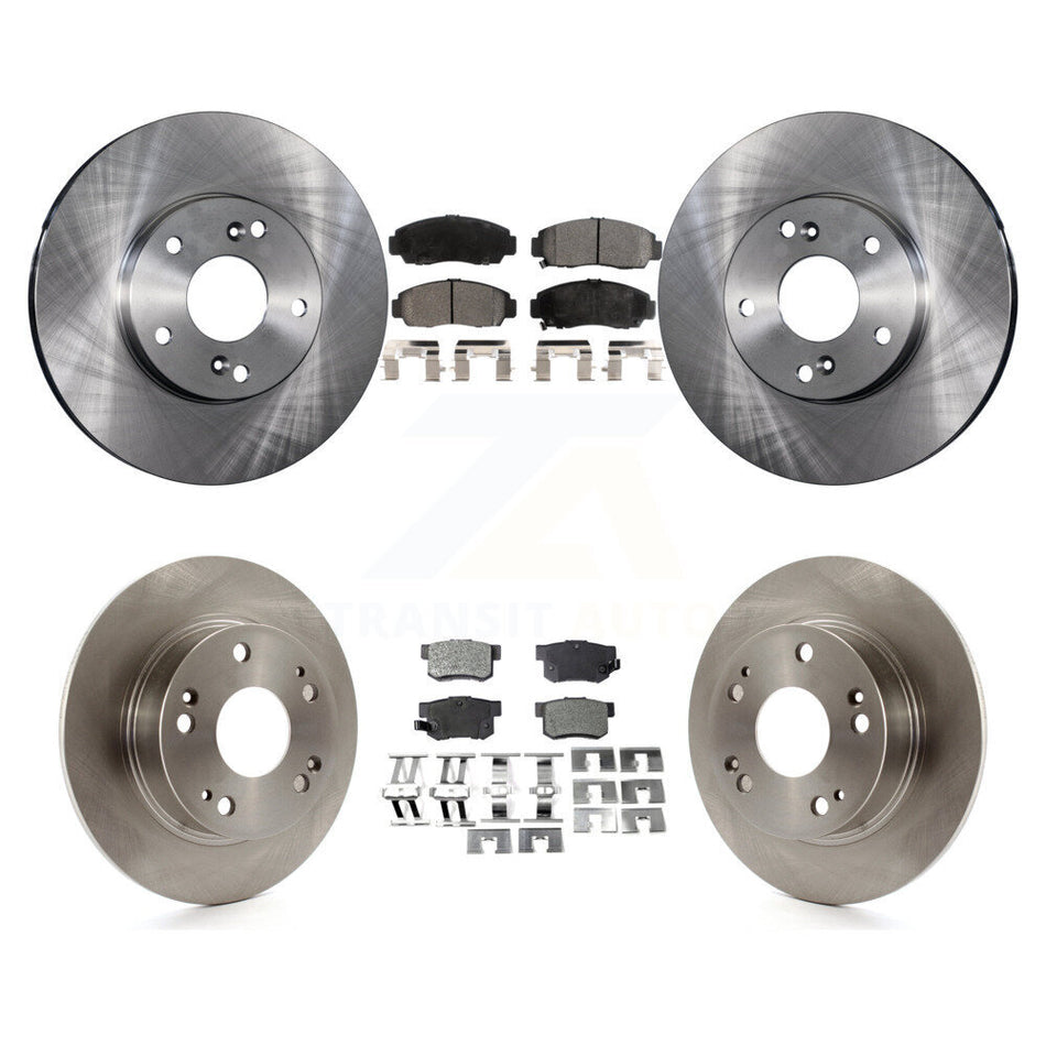 Front Rear Brake Rotor & Ceramic Pad Kit For Honda Accord With 282mm Diameter K8T-104113