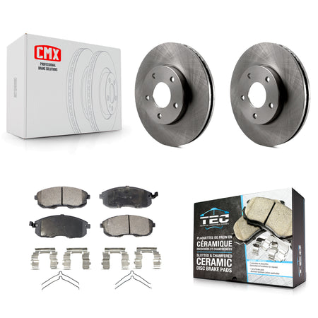 Front Disc Brake Rotors And Ceramic Pads Kit For 1999 Nissan Maxima From 04 K8T-104145
