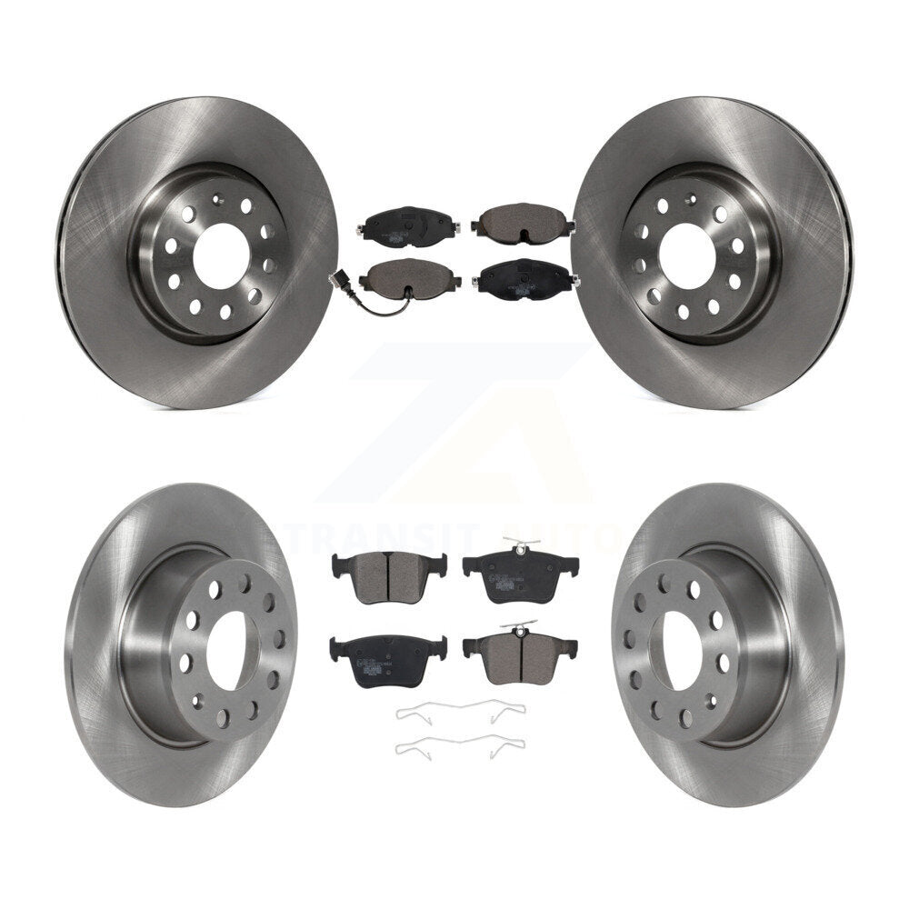Front Rear Disc Brake Rotors And Ceramic Pads Kit For 2022-2023 Volkswagen Taos FWD K8T-104156