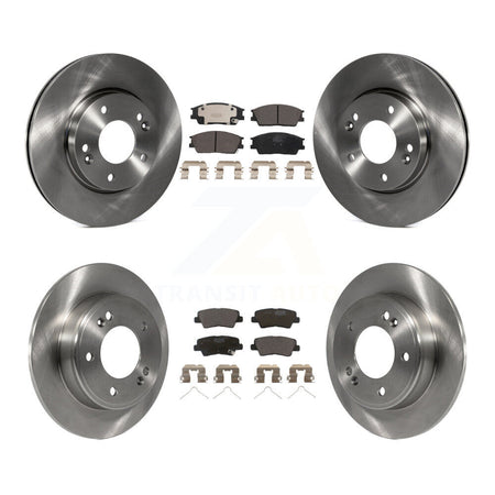 Front Rear Disc Brake Rotors And Ceramic Pads Kit For Hyundai Venue Kia Soul K8T-104158