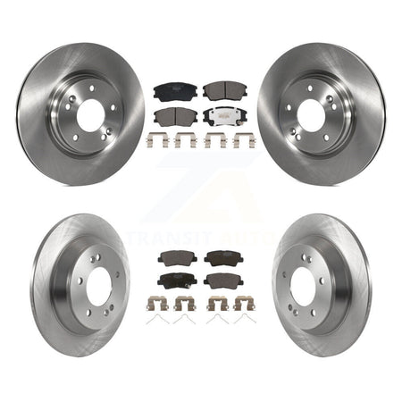 Front Rear Disc Brake Rotor Ceramic Pad Kit For 2020-2022 Kia Soul 1.6L with Turbocharged K8T-104159