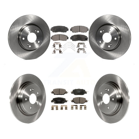 Front Rear Disc Brake Rotors And Ceramic Pads Kit For Honda CR-V K8T-104167