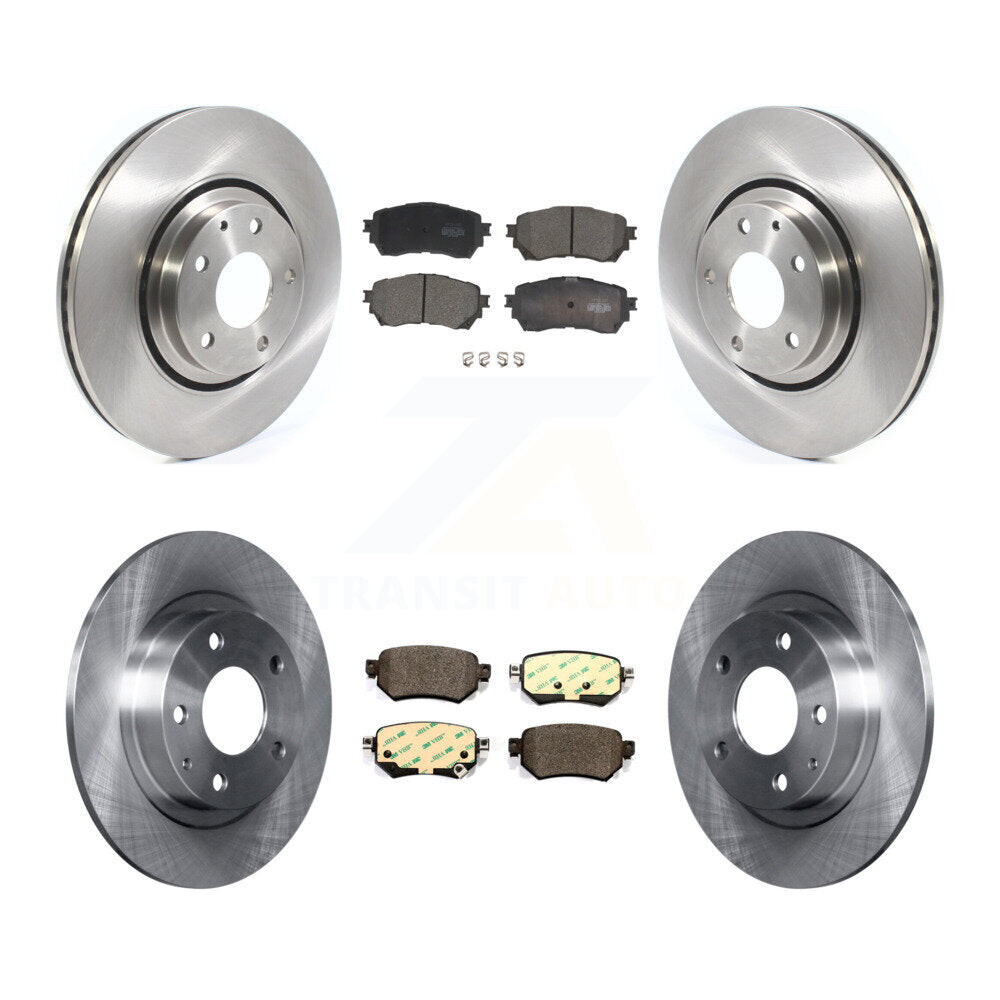 Front Rear Disc Brake Rotors And Ceramic Pads Kit For 2021 Mazda 6 Turbocharged K8T-104169