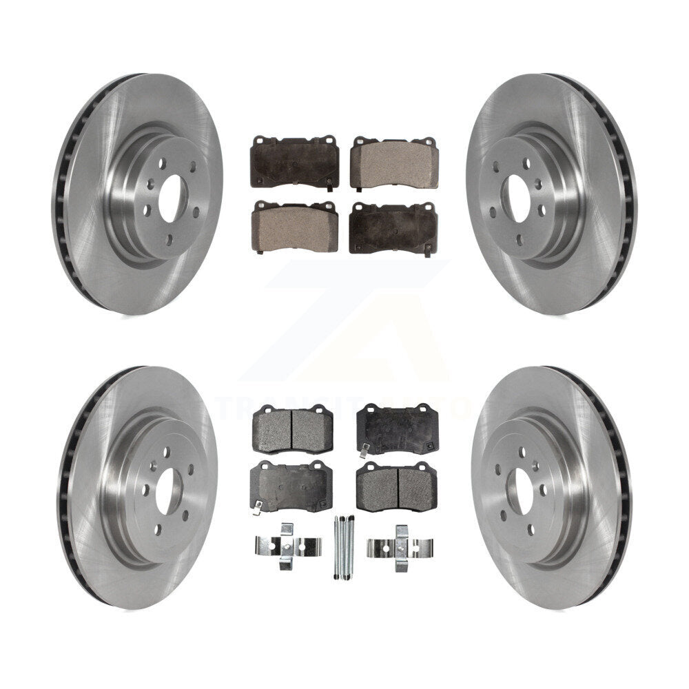 Front Rear Disc Brake Rotors Ceramic Pad Kit For 2017-2019 Tesla X S With Brembo Calipers K8T-104172