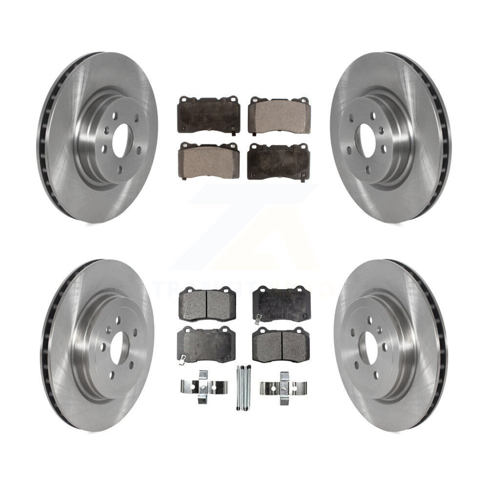 Front Rear Disc Brake Rotors Ceramic Pad Kit For 2017-2019 Tesla X S With Brembo Calipers K8T-104172