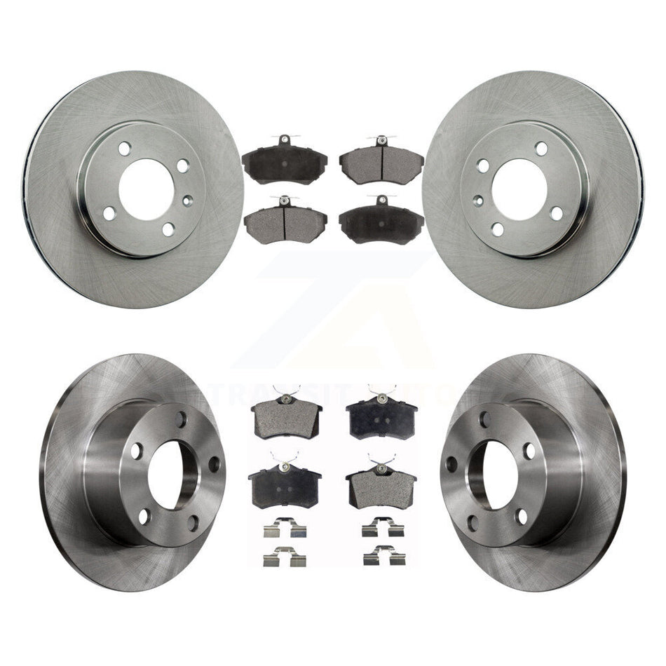 Front Rear Disc Brake Rotors And Ceramic Pads Kit For 1997 Volkswagen Passat 1.9L K8T-104183