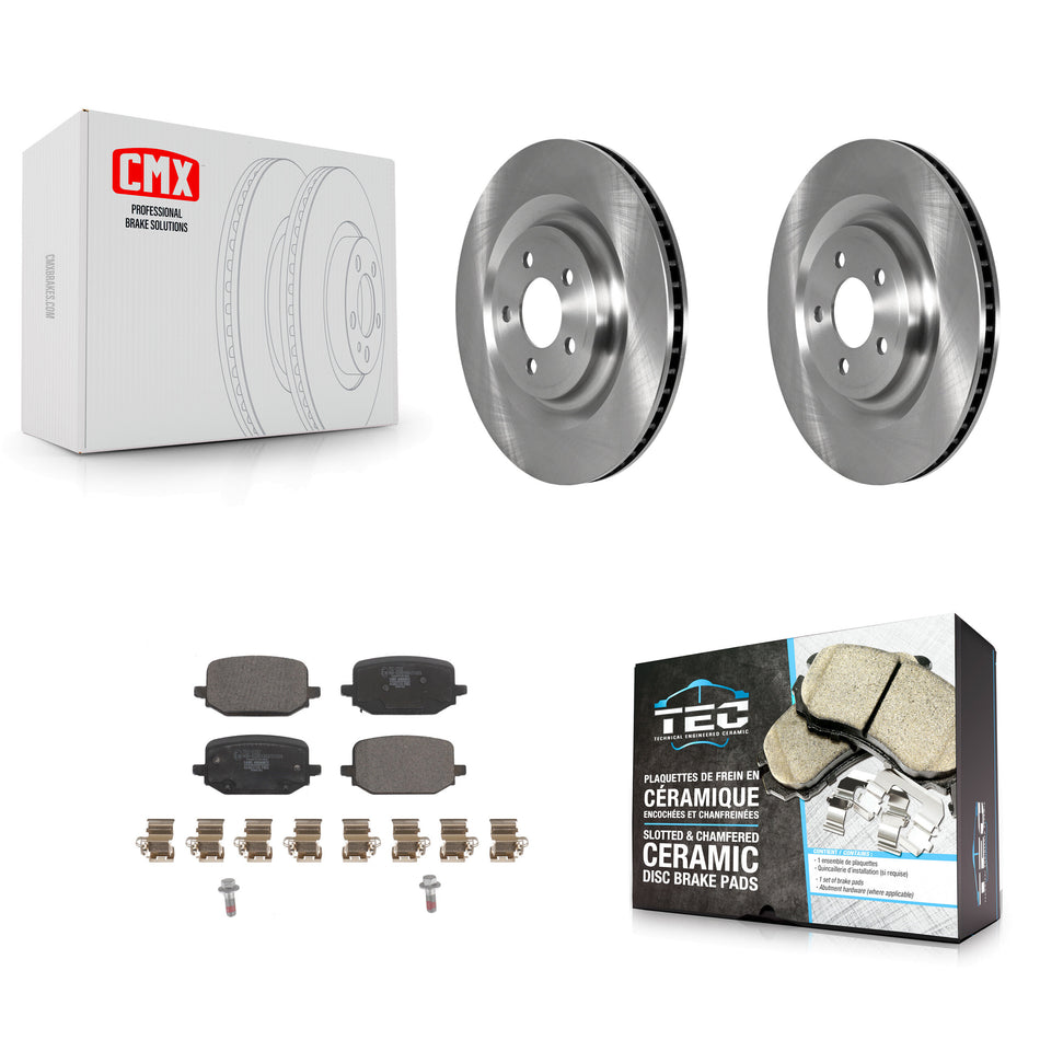 Rear Disc Brake Rotors And Ceramic Pads Kit For 2022-2023 Ford Explorer 3.3L K8T-104189