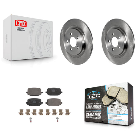Rear Disc Brake Rotors And Ceramic Pads Kit For 2022-2024 Ford Explorer 3.0L/2.3L K8T-104190