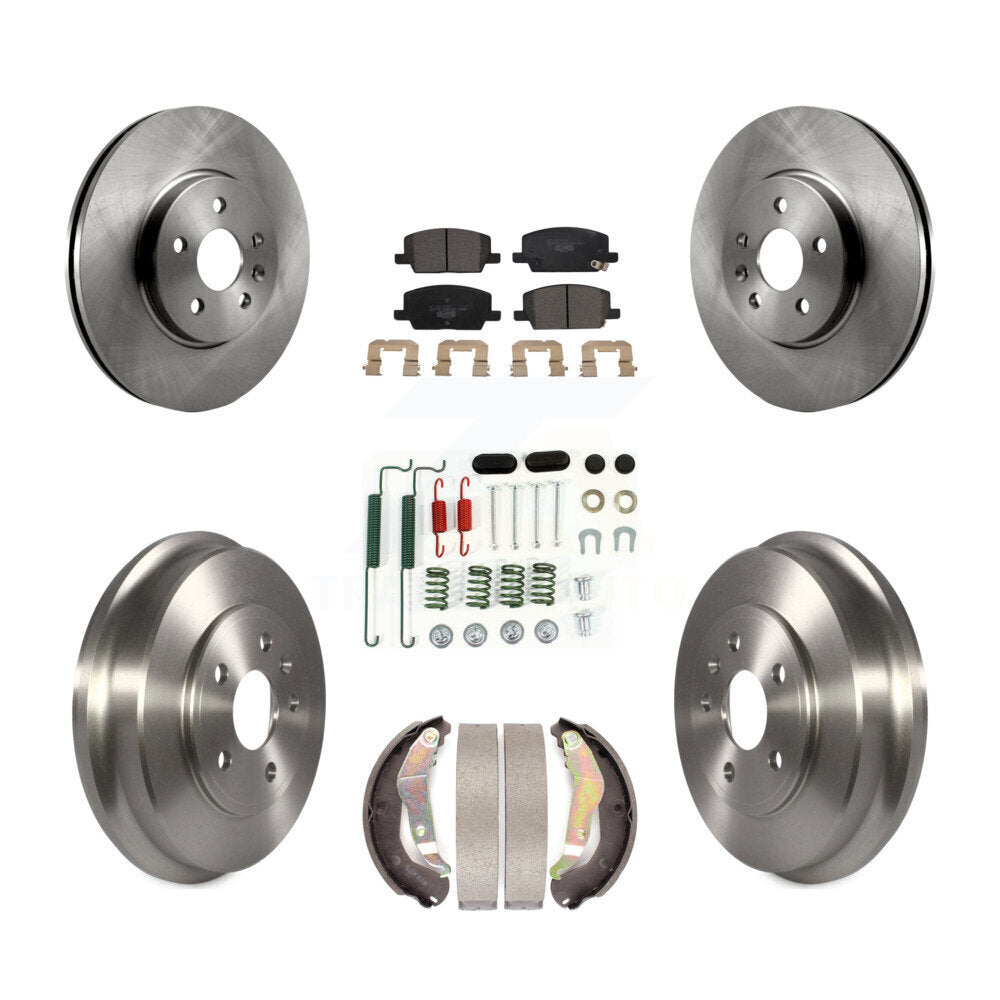 Front Rear Disc Brake Rotors Ceramic Pads And Drum Kit (7Pc) For Chevrolet Trax K8T-104199
