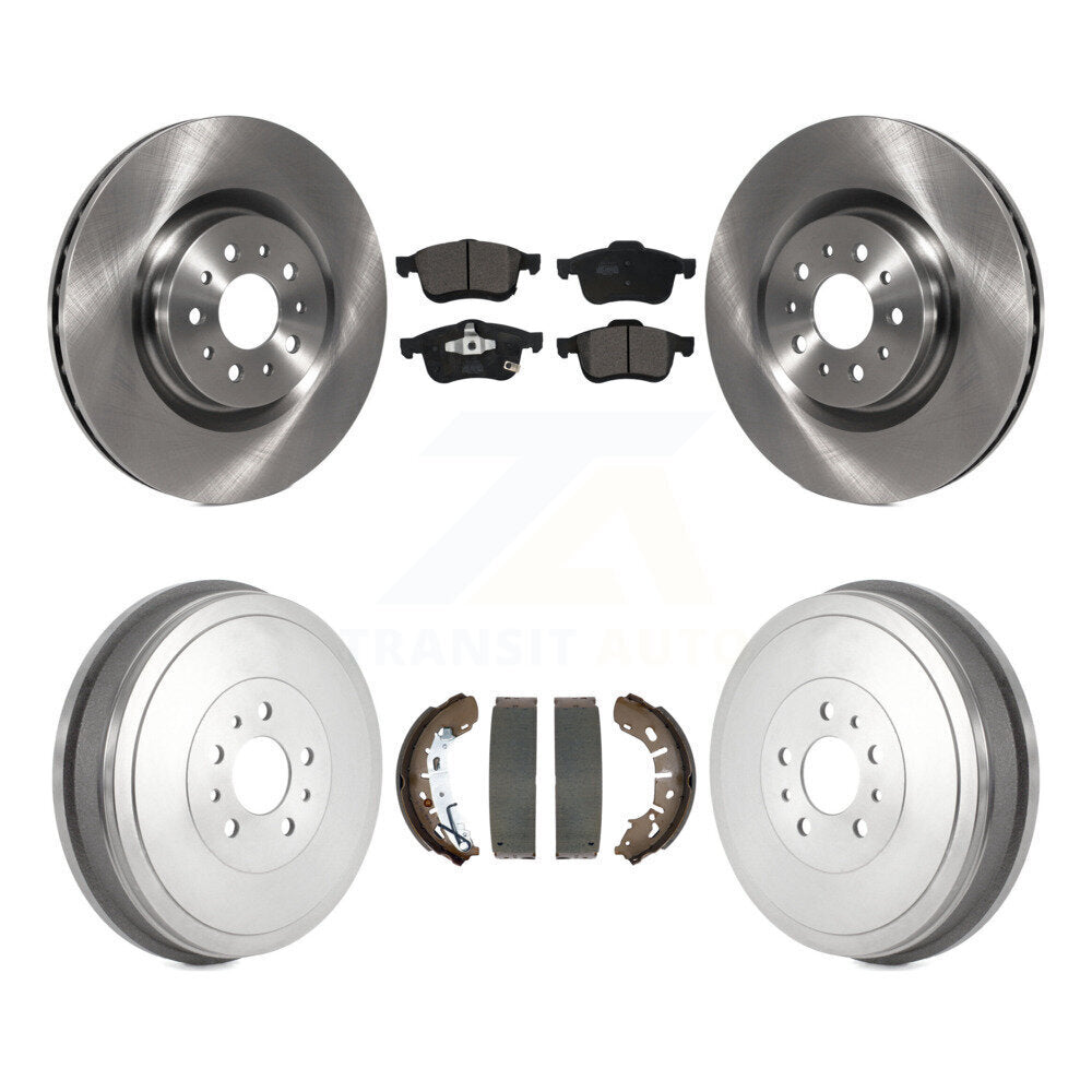 Front Rear Disc Brake Rotors Ceramic Pads And Drum Kit For 2015-2021 Ram ProMaster City K8T-104200