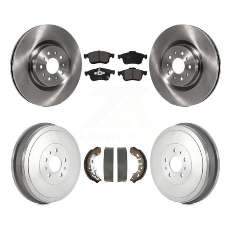 Front Rear Disc Brake Rotors Ceramic Pads And Drum Kit For 2015-2021 Ram ProMaster City K8T-104200