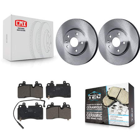 Front Disc Brake Rotors And Ceramic Pads Kit For Chevrolet Corvette K8T-104225