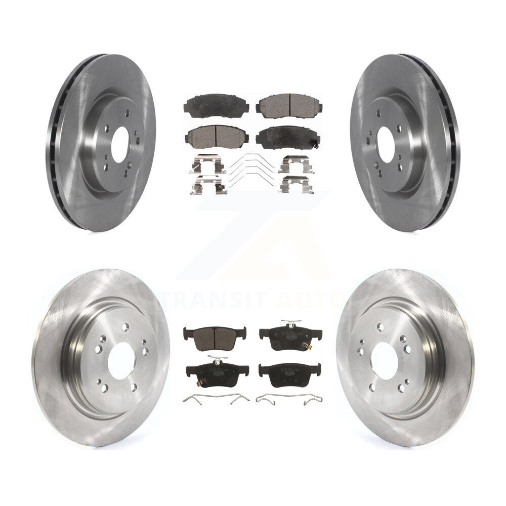 Front Rear Disc Brake Rotors And Ceramic Pads Kit For 2019-2021 Acura RDX K8T-104237