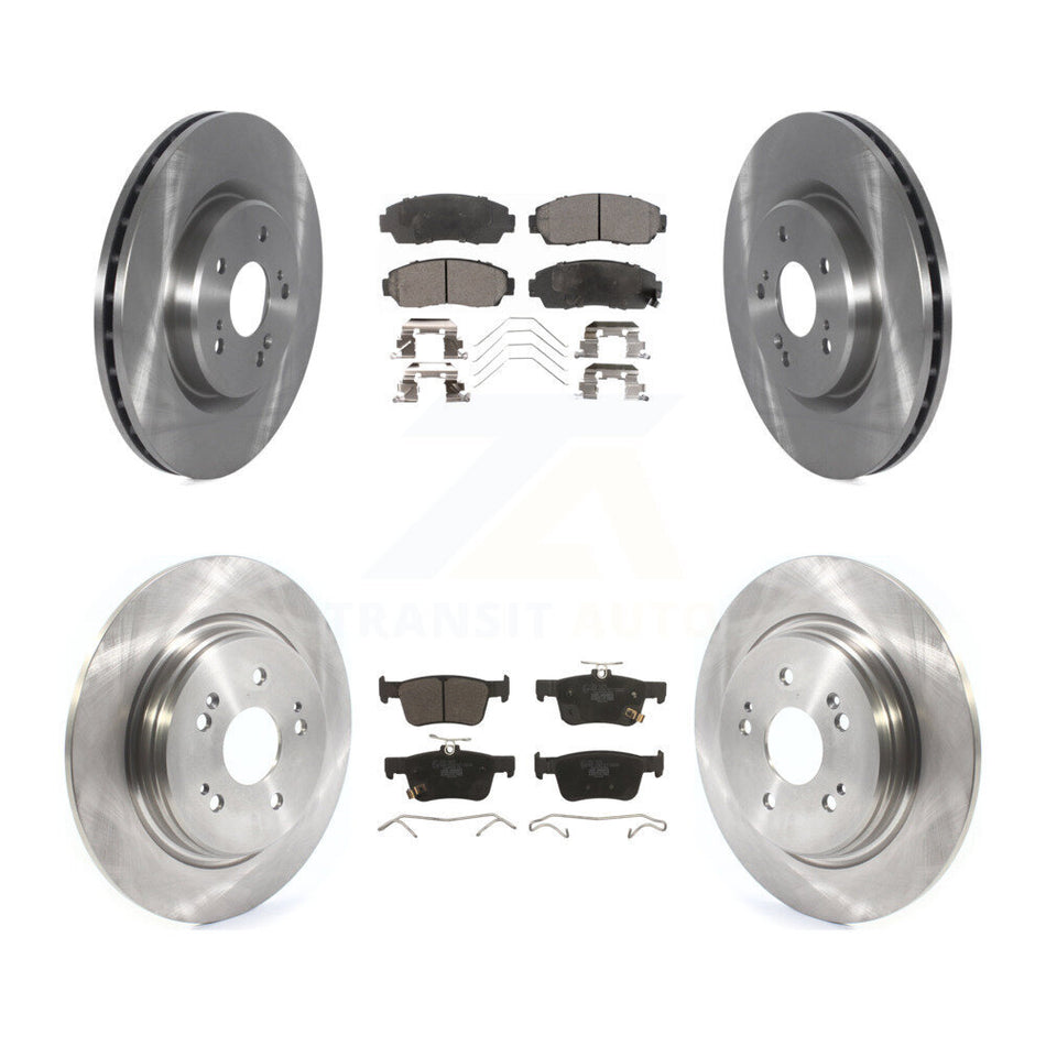 Front Rear Disc Brake Rotors And Ceramic Pads Kit For 2019-2021 Acura RDX K8T-104237
