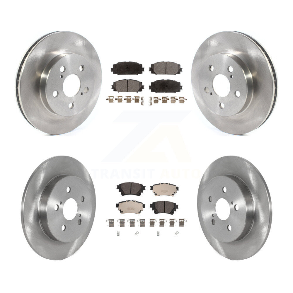 Front Rear Brake Rotor And Ceramic Pad Kit For Toyota Corolla With Electric Parking K8T-104241