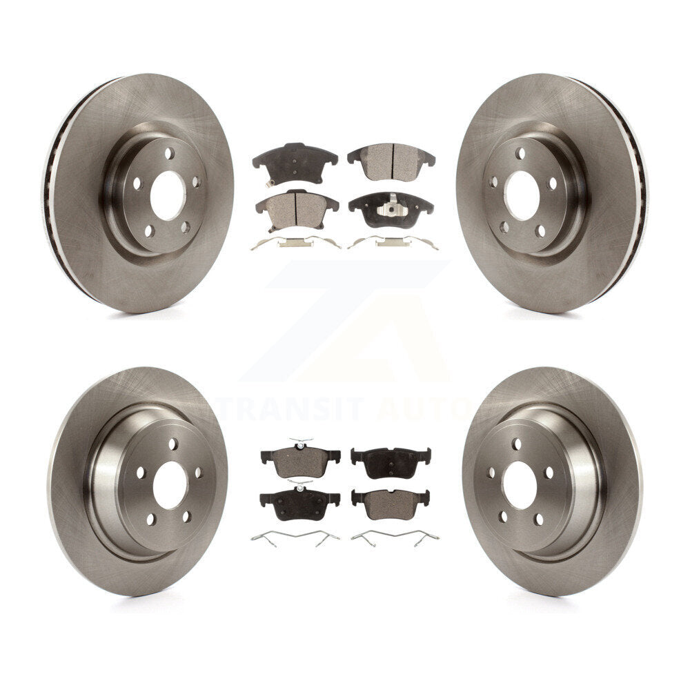 Front Rear Disc Brake Rotors & Ceramic Pad Kit For 2019-2020 Ford Police Responder Hybrid K8T-104249
