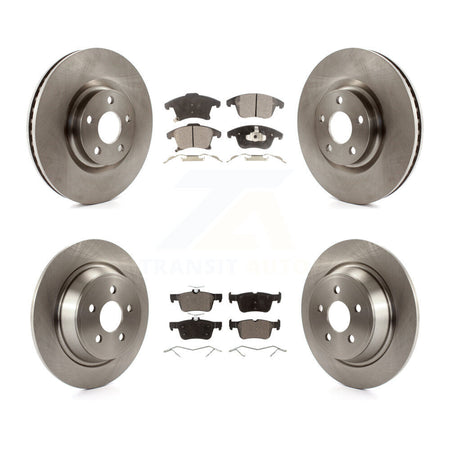 Front Rear Disc Brake Rotors & Ceramic Pad Kit For 2019-2020 Ford Police Responder Hybrid K8T-104249