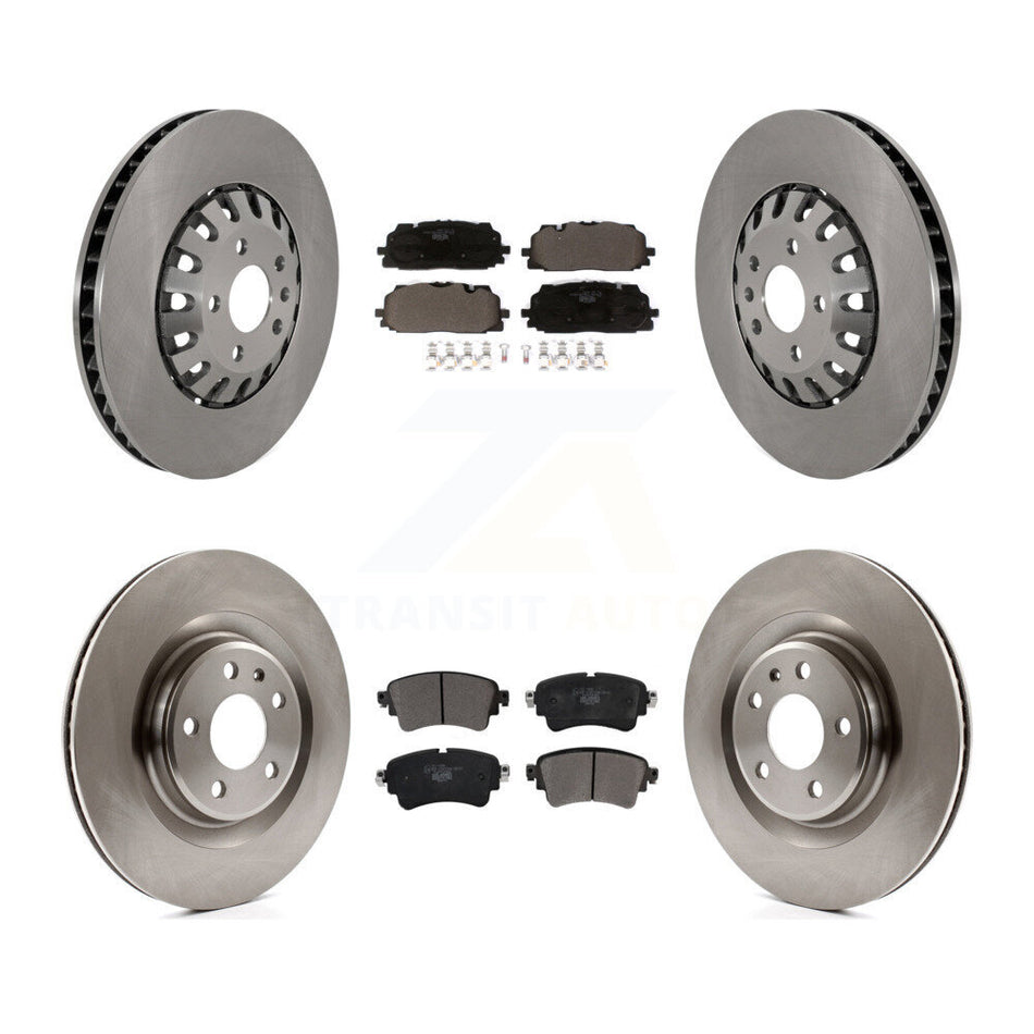 Front Rear Disc Brake Rotors And Ceramic Pads Kit For Audi A6 Quattro A7 Sportback K8T-104251