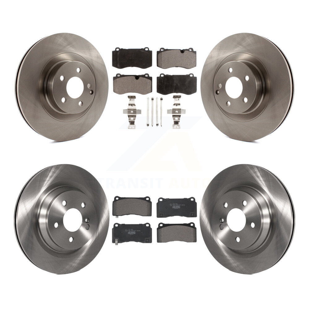 Front Rear Disc Brake Rotors And Ceramic Pads Kit For 2011-2014 Mercedes-Benz CL550 K8T-104257