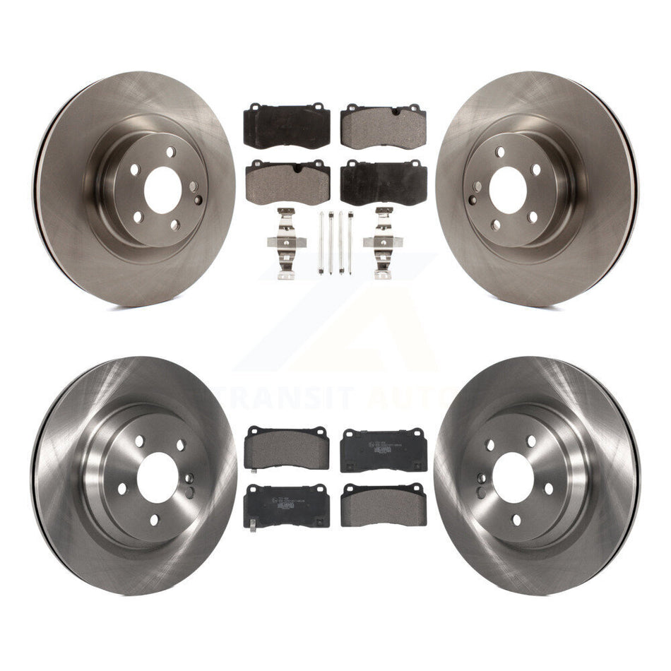 Front Rear Disc Brake Rotors And Ceramic Pads Kit For 2011-2014 Mercedes-Benz CL550 K8T-104257