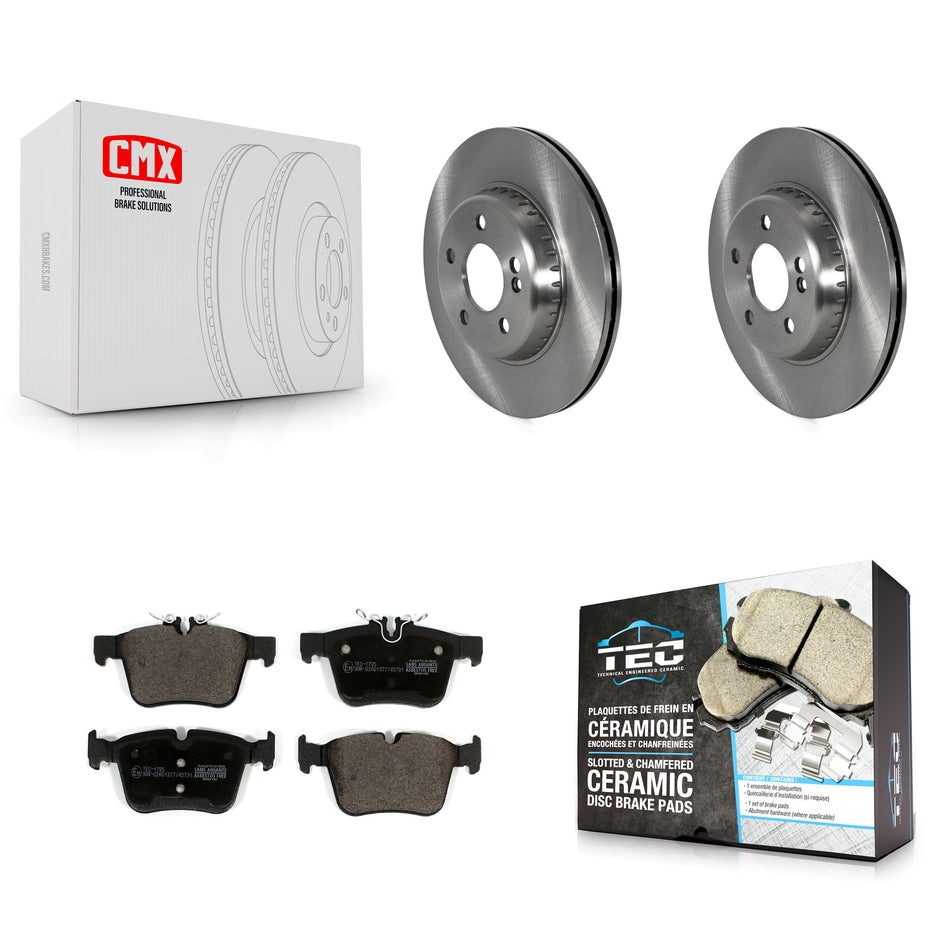 Rear Disc Brake Rotors And Ceramic Pads Kit For Mercedes-Benz C300 C400 C350e K8T-104270