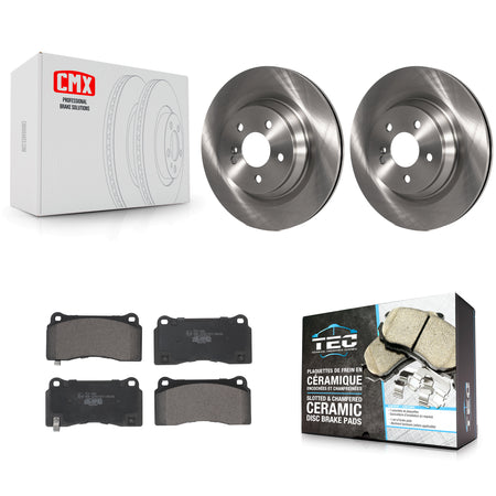Rear Disc Brake Rotors And Ceramic Pads Kit For 2011-2014 Mercedes-Benz CL550 K8T-104271