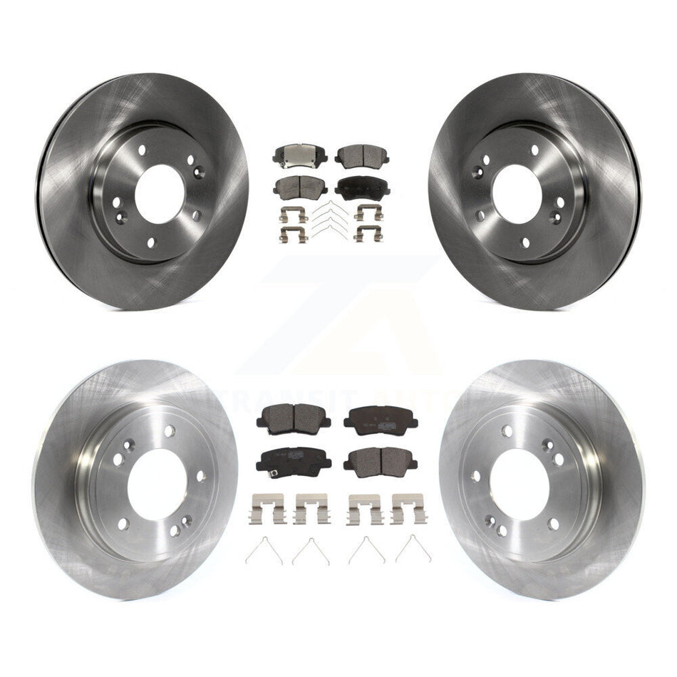 Front Rear Brake Rotor Ceramic Pad Kit For 2019-2021 Hyundai Veloster Naturally Aspirated K8T-104303