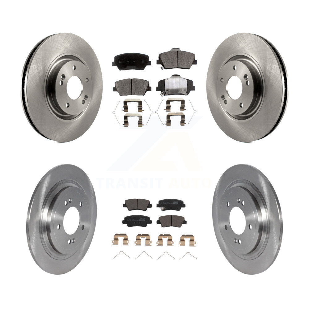 Front Rear Disc Brake Rotors And Ceramic Pads Kit For 2019-2020 Hyundai Nexo K8T-104316