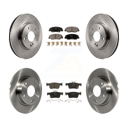 Front Rear Brake Rotors Ceramic Pad Kit For Honda Civic LX Sport EX Touring K8T-104317