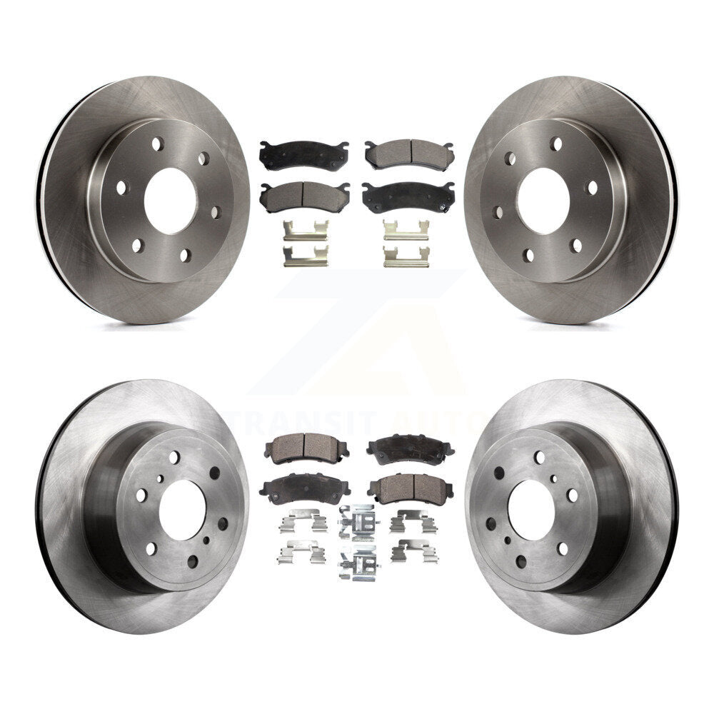 Front Rear Disc Brake Rotors And Ceramic Pads Kit For GMC Sierra 1500 Classic K8T-104322