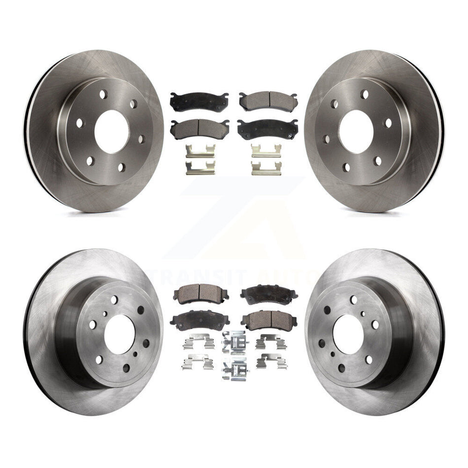 Front Rear Disc Brake Rotors And Ceramic Pads Kit For GMC Sierra 1500 Classic K8T-104322