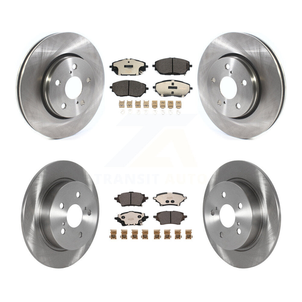 Front Rear Disc Brake Rotors And Ceramic Pads Kit For Toyota C-HR K8T-104324