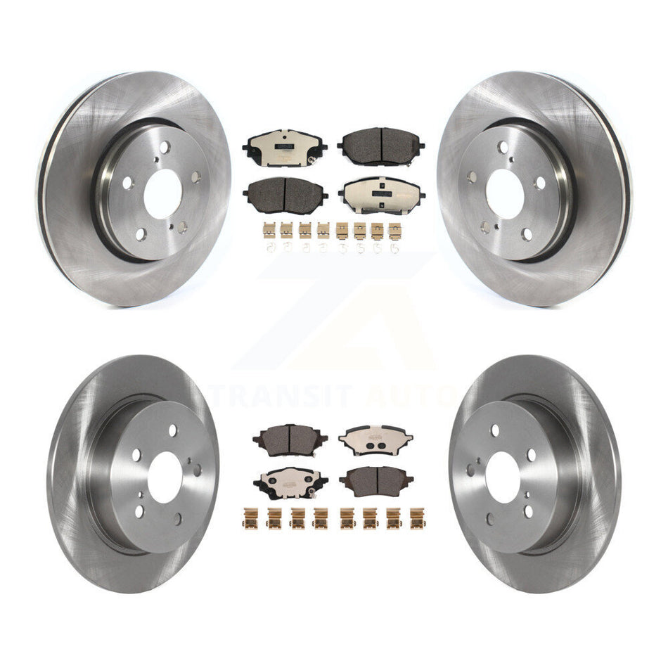 Front Rear Disc Brake Rotors And Ceramic Pads Kit For Toyota C-HR K8T-104324
