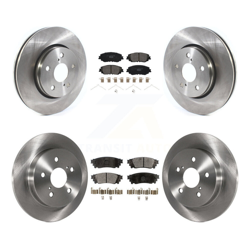 Front Rear Disc Brake Rotors And Ceramic Pads Kit For Toyota C-HR K8T-104325