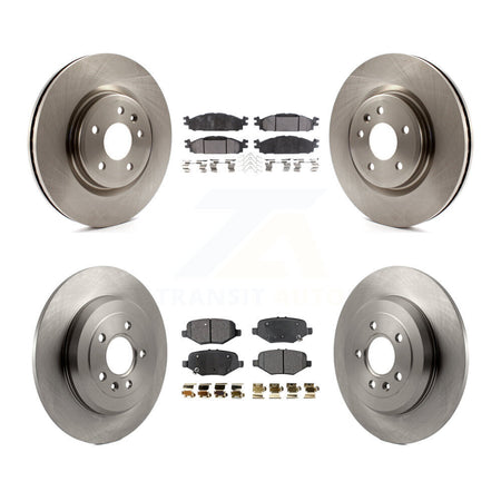 Front Rear Brake Rotor & Ceramic Pad Kit For 2015 Ford Explorer Without Heavy Duty Brakes K8T-104328