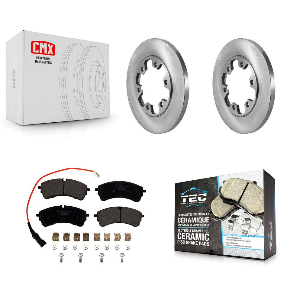 Rear Disc Brake Rotor And Ceramic Pad Kit For Ford Transit-250 Transit-150 Transit-350 HD K8T-104346