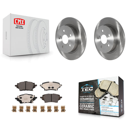 Rear Disc Brake Rotors And Ceramic Pads Kit For Toyota C-HR K8T-104351