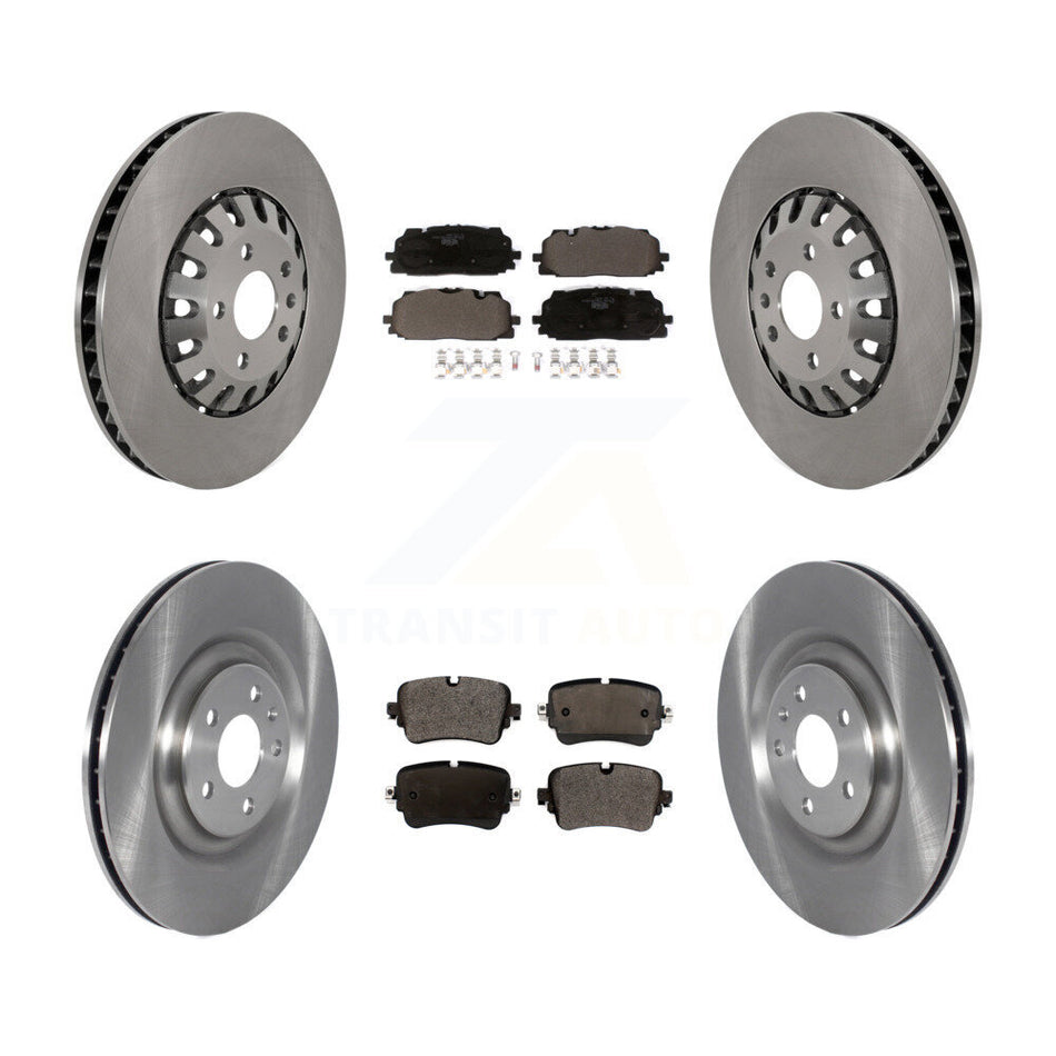Front Rear Disc Brake Rotors And Ceramic Pads Kit For 2019 Audi Q8 A8 Quattro K8T-104371