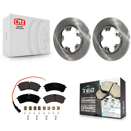 Rear Disc Brake Rotors And Ceramic Pads Kit For Ford Transit-250 Transit-150 Transit-350 K8T-104390