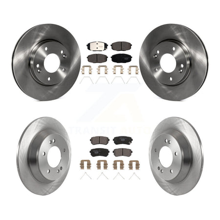 Front Rear Brake Rotors & Ceramic Pad Kit For 2022 Hyundai Kona With Manual Parking K8T-104408