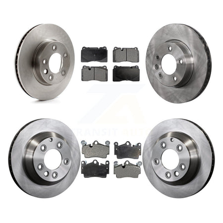 Front Rear Disc Brake Rotors And Ceramic Pads Kit (6Pc) For Volkswagen Touareg K8T-104409
