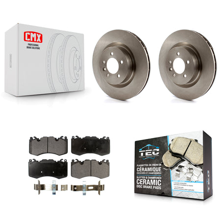 Front Disc Brake Rotors And Ceramic Pads Kit For 2016 Land Rover Range 3.0L K8T-104418